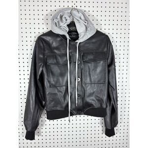 Central Park West faux leather jacket size Xs